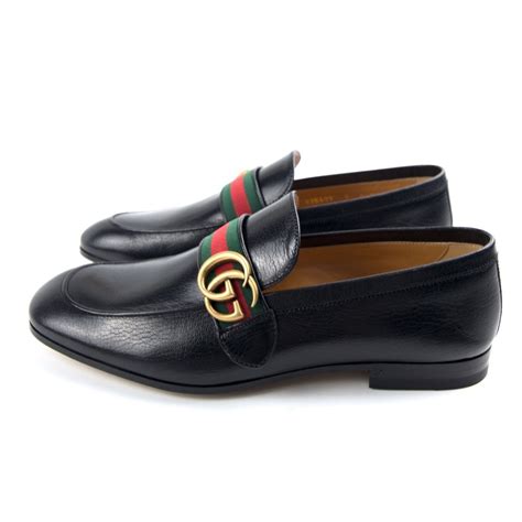 gucci all black loafers|More.